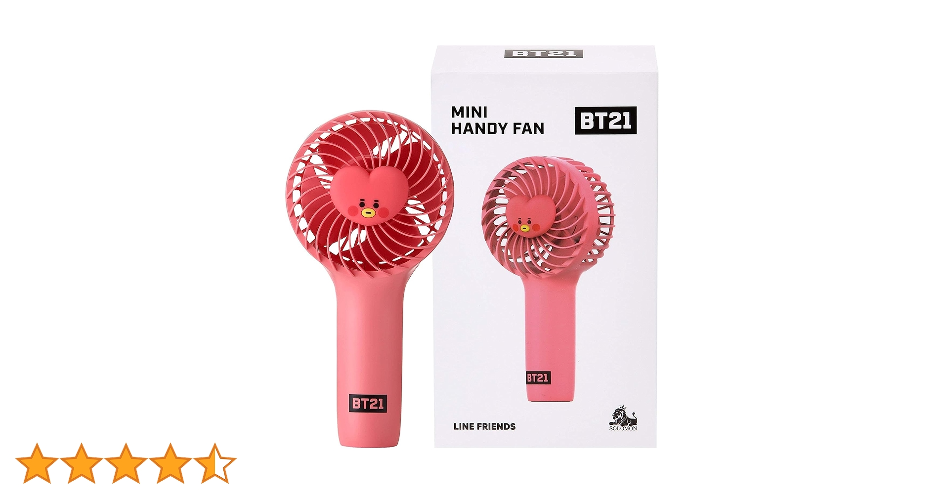 ハンディファン BTS ミニ扇風機 防弾少年団 ジン BT21 手持ち扇風機 BTS 防弾少年団 BT21 公式グッズ minini デュアルブレード HANDY